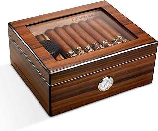 Grande boîte de rangement en bois de cèdre cigarlong avec cave à cigares et hygromètre. DIAYTAR COTE D'IVOIRE  est le rendez-vous incontournable des chasseurs de bonnes affaires. Parcourez notre catalogue en ligne et trouvez tout ce dont vous avez besoin pour équiper votre maison, de l'électroménager à l'informatique en passant par les dernières tendances en matière de mode. Profitez de nos prix discounts pour réaliser de véritables économies.