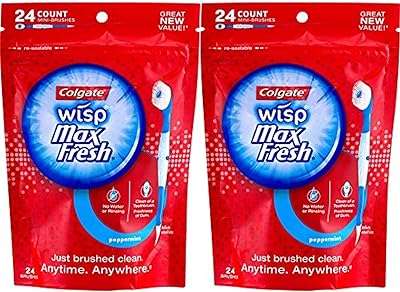 Mini brosse à dents jetable colgate maxfresh wisp menthe 24 pièces paquet de 2. Faites des économies sans compromis sur la qualité avec DIAYTAR COTE D'IVOIRE . Notre boutique en ligne propose une variété de produits discount de la maison à l'électroménager, en passant par l'informatique et les accessoires de mode. Soyez à l'affût des offres spéciales et des remises exceptionnelles pour réaliser de bonnes affaires !