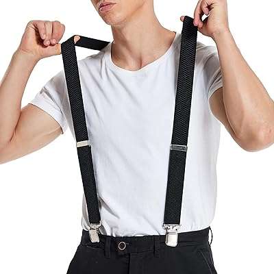 Bretelles pour hommes x y dos 2"   1" sangle réglable avec clips. DIAYTAR COTE D'IVOIRE  - La boutique en ligne où qualité et discount se rencontrent. Parcourez notre vaste catalogue et trouvez tout ce dont vous avez besoin, de l'électroménager moderne à la dernière mode tendance. Ne sacrifiez pas votre budget pour obtenir des produits de qualité !