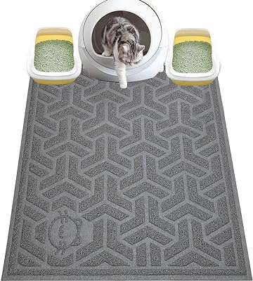Tapis de litière pour chat xl sans phtalates facile à nettoyer. DIAYTAR COTE D'IVOIRE  vous offre toutes les bonnes affaires sur un seul site. Découvrez notre sélection de produits discount pour la maison, l'électroménager, l'informatique et la mode. Bénéficiez de nos prix imbattables et trouvez les articles de qualité que vous recherchez, sans vous ruiner !