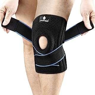 Neenca genouillère avec stabilisateurs latéraux et coussinets de gel rotulien genouillère de compression réglable pour douleurs. DIAYTAR COTE D'IVOIRE  deviendra rapidement votre référence pour tous vos besoins discount en ligne. Découvrez notre vaste assortiment de produits allant des indispensables de la maison aux dernières innovations technologiques, en passant par les vêtements et les accessoires de mode à prix cassés. Profitez de notre offre exceptionnelle dès maintenant !