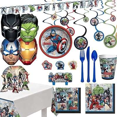 Fournitures de fête amascan party center captain america pour 8 invités comprenant des assiettes. DIAYTAR COTE D'IVOIRE  - Votre escale en ligne pour des produits discount de qualité. Explorez notre gamme impressionnante de produits allant des articles de maison aux gadgets dernier cri. Profitez de prix imbattables et découvrez pourquoi nous sommes un choix populaire pour les acheteurs avertis à la recherche de bonnes affaires.