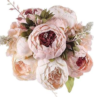 Ofrank vintage bouquet de fleurs de pivoine artificielle en soie pour la décoration. DIAYTAR COTE D'IVOIRE, l'adresse incontournable pour tous les amateurs de mode à petit prix. Découvrez notre large sélection de vêtements et accessoires tendances pour hommes et femmes, et exprimez votre style sans vous ruiner. Du casual chic au streetwear, notre boutique en ligne vous offre la possibilité de rester à la pointe de la mode à prix discount. Faites-vous plaisir sans vous soucier du coût !