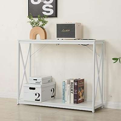 Table console avec prise de courant table de canapé d'entrée délicate d'appoint. Ne cherchez plus, DIAYTAR COTE D'IVOIRE  est le site discount ultime pour toutes vos envies shopping. Laissez-vous surprendre par notre gamme variée, allant des produits pour la maison aux accessoires high-tech indispensables à la vie moderne, et bénéficiez des prix les plus bas du marché. Explorez notre boutique en ligne dès aujourd'hui et faites de bonnes affaires en un clic !