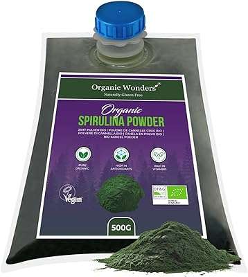 Poudre de spiruline biologique 500 g | plus portions superaliment protéiné. DIAYTAR COTE D'IVOIRE, votre destination shopping pour toutes les bonnes affaires. Découvrez notre large gamme de produits discount, des accessoires de mode aux articles pour animaux de compagnie. Faites des économies sur tous vos achats avec DIAYTAR COTE D'IVOIRE .