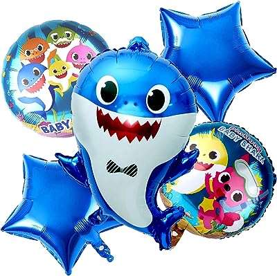 Ensemble de ballons en aluminium bleu bébé requin 5 pièces propacycle. DIAYTAR COTE D'IVOIRE  : votre partenaire idéal pour des achats en ligne abordables et variés. Parcourez notre large sélection de produits discount, des appareils électroménagers aux vêtements et accessoires de mode, en passant par les gadgets dernier cri. Faites des économies sans compromettre la qualité grâce à DIAYTAR COTE D'IVOIRE  !