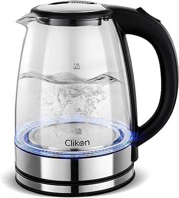 Bouilloire électrique sans fil clipsable corps en verre de 18 l avec base. DIAYTAR COTE D'IVOIRE, votre allié pour des achats malins et économiques. Plongez dans notre boutique en ligne remplie de produits discount, allant de l'électroménager à l'informatique, en passant par la mode et les gadgets, et découvrez une manière révolutionnaire de faire des emplettes en ligne. Bénéficiez de tarifs imbattables sans compromis sur la qualité et assurez-vous de trouver de véritables trésors à des prix défiants toute concurrence.