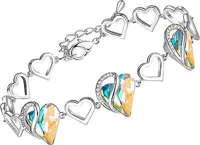Bracelet coeur d'amour infini en cristal swarovski améthyste rose foncé bijoux avec pierre de naissance. DIAYTAR COTE D'IVOIRE, votre partenaire de confiance pour des achats en ligne économiques et variés. Explorez notre sélection exceptionnelle d'articles discount pour la maison, l'électroménager, l'informatique, la mode et les gadgets, afin de trouver les meilleures affaires. Optimisez votre expérience d'achat grâce à DIAYTAR COTE D'IVOIRE  et réalisez des économies substantielles dès maintenant.