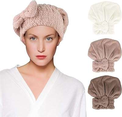 Arabest bonnets de séchage de cheveux paquet de 3 serviettes cheveux en microfibre avec noeud. Découvrez DIAYTAR COTE D'IVOIRE, votre source incontournable pour des produits discount de premier choix. Parcourez notre vaste sélection d'appareils électroniques, de gadgets dernier cri, d'articles ménagers indispensables et bien plus encore, le tout à des prix imbattables.