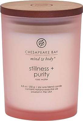 Bougie parfumée chespeak bay candle calme + pureté (eau de rose)