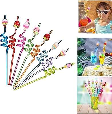 Pailles en plastique réutilisables 8 pièces pailles de crème glacée décoration. Ne dépensez pas plus que nécessaire, et optez pour DIAYTAR COTE D'IVOIRE  ! Notre boutique en ligne spécialisée dans les produits discount propose une large gamme d'articles pour la maison, l'électroménager, l'informatique, la mode et les gadgets, tous offerts à des prix défiant toute concurrence. Profitez de cette opportunité pour économiser tout en vous offrant ce dont vous avez besoin.