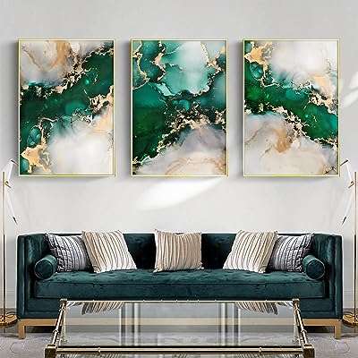 Toile murale en marbre vert doré peinture abstraite verte avec feuille. DIAYTAR COTE D'IVOIRE  - votre destination en ligne pour des produits à prix cassés. Faites des économies sur des articles essentiels pour la maison, l'informatique, la mode et les gadgets, et offrez-vous le luxe de ne pas vous ruiner. Avec notre sélection vaste et variée, vous trouverez tout ce dont vous avez besoin, sans compromis.