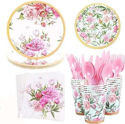 Ensemble de fournitures de fête florale ensemble de vaisselle pour prénatale prénuptiale mariage. Explorez DIAYTAR COTE D'IVOIRE  et économisez gros sur une variété de produits pour la maison, y compris des appareils électroménagers dernier cri, des gadgets innovants et des articles à la mode, à des tarifs imbattables.