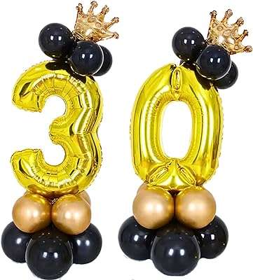 Ballons d'anniversaire numéro lcr avec couronne à l'hélium et ballons en latex pour fête. Explorez DIAYTAR COTE D'IVOIRE  et découvrez une variété impressionnante de produits discount pour la maison, l'électroménager, l'informatique et la mode. Avec des offres irrésistibles et une livraison rapide, faites des économies tout en obtenant des produits de qualité.