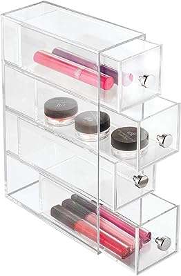Organisateur de cosmétiques articles toilette à 4 tiroirs lot de 1 transparent. DIAYTAR COTE D'IVOIRE  - la boutique en ligne par excellence pour des achats malins. Explorez notre gamme complète de produits discount, allant des indispensables pour la maison à la dernière technologie, sans oublier les dernières tendances mode. Économisez gros en achetant intelligemment avec nous.