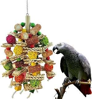 Jouets pour perroquets jouets à mâcher en maïs naturel cage en bois adaptés aux perroquets. DIAYTAR COTE D'IVOIRE  : votre boutique en ligne discount préférée ! Faites des économies sur des articles essentiels pour votre vie quotidienne, de l'électroménager à l'informatique en passant par la mode et les gadgets. Ne cherchez plus, les meilleurs prix sont chez nous !