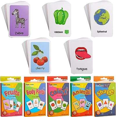 180 pièces de cartes flash éducatives paquet de 5 d'apprentissage préscolaire d'animaux en forme. Découvrez DIAYTAR COTE D'IVOIRE, la boutique en ligne incontournable pour les chasseurs de rabais. Trouvez tout ce dont vous avez besoin, des articles pour la maison à l'électroménager, en passant par l'informatique et la mode, à des prix discount incroyables. Économisez tout en vous offrant ce dont vous avez besoin chez DIAYTAR COTE D'IVOIRE !