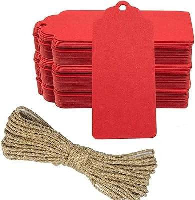 Primevi 100pcs étiquettes cadeaux en papier kraft avec ficelle de jute naturelle de 10 m long. Ne payez plus le prix fort pour des produits de qualité grâce à DIAYTAR COTE D'IVOIRE . Notre boutique en ligne propose une gamme étendue de produits discount, de l'électroménager à l'informatique en passant par la mode et les gadgets. Faites des économies tout en restant à la pointe des tendances !