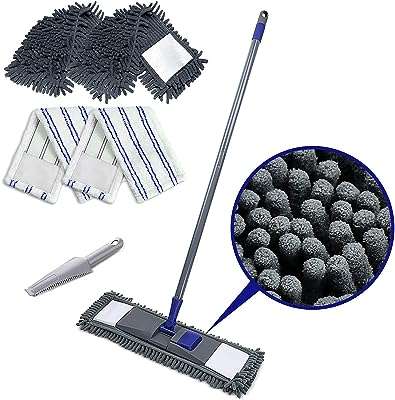 Vadrouille plate must home avec 4 tampons de chenille et chiffon en microfibre pour nettoyer. Faites des économies considérables avec DIAYTAR COTE D'IVOIRE, votre source ultime de produits discount en ligne. Parcourez notre large gamme d'articles allant de la maison à l'électroménager, en passant par l'informatique, la mode et les gadgets, et profitez de prix imbattables. Ne manquez pas cette occasion de vous offrir des produits de qualité à des tarifs défiant toute concurrence.