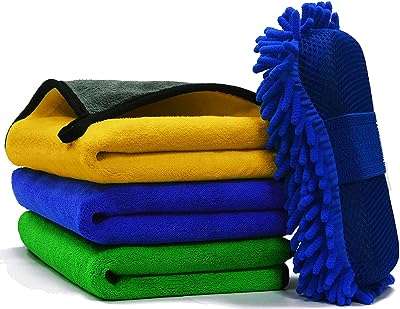 Chiffon de nettoyage de voiture en microfibre showway avec éponge de lavage multicolore. Faites des économies sur tous vos achats chez DIAYTAR COTE D'IVOIRE . Notre boutique en ligne vous propose un large choix de produits discount, allant des indispensables pour la maison aux articles high-tech et aux accessoires de mode. Ne manquez pas nos offres exceptionnelles pour acheter intelligemment et à petits prix !
