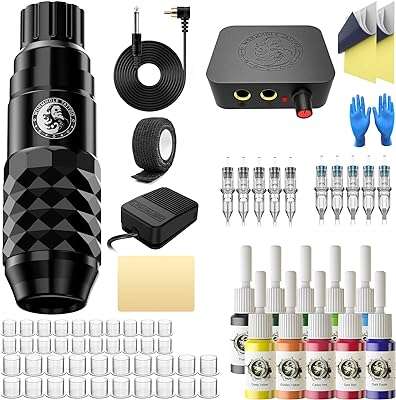 Kit de pistolet à tatouer complet de machine tatouer avec cartouche d'encre. Vous recherchez des produits de qualité à prix imbattable pour améliorer votre quotidien ? DIAYTAR COTE D'IVOIRE  est votre solution discount pour tous vos besoins maison et bien-être. Des articles de bricolage aux accessoires de beauté, en passant par le linge de maison, notre catalogue répondra à toutes vos attentes sans pour autant peser sur votre porte-monnaie.