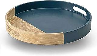 Kiwihome plateau de service en bambou tissé de 137" de diamètre plateau rond avec poignées. Envie de faire de bonnes affaires ? Optez pour DIAYTAR COTE D'IVOIRE, votre destination en ligne pour des produits discount de la maison à l'informatique, vous offrant des réductions exclusives sur une large sélection d'articles.