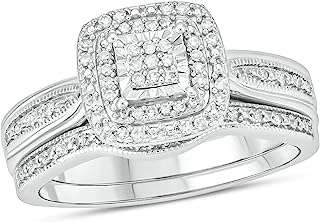 Bague de mariage en argent sterling 925 avec diamant 1 5 carat pour femme. Ne cherchez plus ailleurs, DIAYTAR COTE D'IVOIRE  est là pour vous offrir une multitude de produits discount pour toutes vos envies. Explorez notre catalogue diversifié comprenant des articles pour la maison, des appareils électroménagers abordables, des gadgets tendances et bien plus encore, le tout à des prix compétitifs.