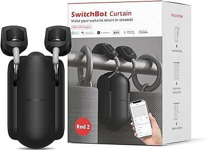 Moteur de rideau électrique intelligent switchbot (tige) 2.0 noir. DIAYTAR COTE D'IVOIRE  vous propose une expérience de shopping inoubliable : explorez notre boutique en ligne pour trouver des réductions incroyables sur des produits pour la maison, l'électroménager, l'informatique et la mode. Ne sacrifiez pas la qualité pour des économies, grâce à DIAYTAR COTE D'IVOIRE !