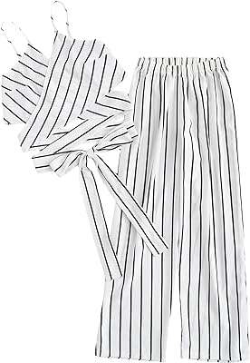 Ensemble deux pièces haut court rayé et pantalon à taille élastique shein pour femme. Ne payez pas le prix fort, optez pour DIAYTAR COTE D'IVOIRE  et économisez sur tous vos achats ! Notre boutique en ligne vous propose une large gamme de produits discount pour équiper votre maison, des meubles élégants aux derniers gadgets électroniques. Bénéficiez de réductions imbattables sur les appareils informatiques de pointe et restez tendance avec nos vêtements et accessoires à petits prix. Profitez d'une expérience d'achat sans stress avec une livraison rapide et un service client exceptionnel !