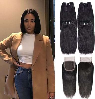 Cheveux humains droits 8 pouces cheveux raides 4 paquets avec fermeture. Faites des économies sur tous vos achats avec DIAYTAR COTE D'IVOIRE . Notre boutique en ligne vous propose des articles de qualité à prix cassés, que ce soit pour votre maison, l'électroménager, l'informatique ou encore la mode. Ne cherchez plus ailleurs, les meilleures offres discount sont chez nous !