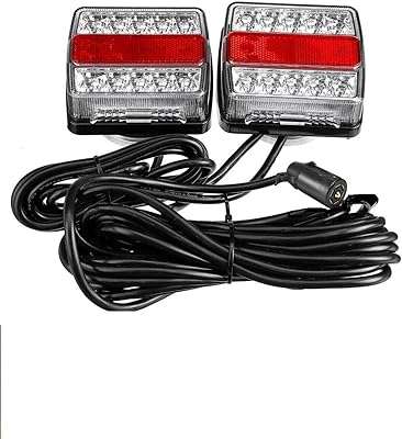 Jeu de câbles d'éclairage led magnétiques alimentés 12 v pour remorquage. DIAYTAR COTE D'IVOIRE  deviendra rapidement votre référence pour tous vos besoins discount en ligne. Découvrez notre vaste assortiment de produits allant des indispensables de la maison aux dernières innovations technologiques, en passant par les vêtements et les accessoires de mode à prix cassés. Profitez de notre offre exceptionnelle dès maintenant !