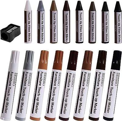 Ensemble de marqueurs en bois pour réparation de meubles marqueurs et cire avec taille crayon. DIAYTAR COTE D'IVOIRE  - Le paradis du shopping en ligne pour les amateurs d'affaires à prix réduit. Parcourez notre sélection de produits discount pour la maison, l'électroménager, l'informatique et bien plus encore. Réalisez de belles économies sans faire de compromis sur la qualité.
