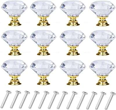 12 boutons de tiroir en forme de diamant en verre cristal de 30 mm. Faites des économies sans sacrifier la qualité avec DIAYTAR COTE D'IVOIRE . Parcourez notre assortiment exceptionnel comprenant des appareils électroménagers dernier cri, des articles de décoration pour votre maison, des gadgets high-tech incontournables et des vêtements à la pointe de la mode, le tout à des prix défiant toute concurrence.