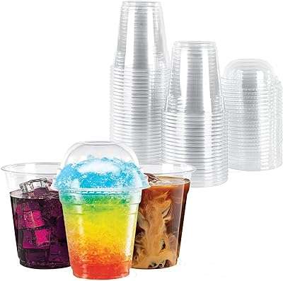Gobelets à dôme en plastique 50 gobelets de 8 oz milkshake transparent avec couvercles. Vous cherchez des offres discount sur une large gamme de produits ? DIAYTAR COTE D'IVOIRE  est la réponse à vos besoins. Parcourez notre boutique en ligne et découvrez des articles de qualité à des prix défiant toute concurrence, que ce soit pour équiper votre maison, vous plonger dans l'univers de la mode ou trouver des gadgets tendance. Faites confiance à DIAYTAR COTE D'IVOIRE  pour des achats malins et économiques.