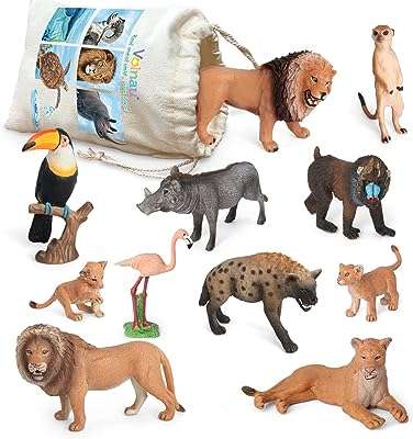 Volno 11 pièces ensemble d'animaux du zoo africain pour enfants d'âge préscolaire de ́coration. DIAYTAR COTE D'IVOIRE  - votre destination pour des produits de qualité à prix réduits. Parcourez notre boutique en ligne pour trouver des offres exceptionnelles sur des articles de maison, d'électroménager, de mode et de gadgets, et économisez tout en enchérissant votre style de vie.