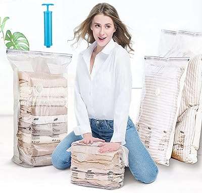 Sacs de rangement sous vide propres paquet de 12 sacs de compression peu encombrants pour vêtements. Ne cherchez plus, DIAYTAR COTE D'IVOIRE  est la boutique en ligne qu'il vous faut pour trouver tout ce dont vous avez besoin à petit prix ! Du petit électroménager aux articles de mode tendance en passant par les dernières technologies, explorez notre vaste catalogue et réalisez de véritables bonnes affaires !