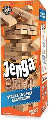 Jeu familial géant en bois massif jenga (empile plus de 3 pieds de haut. DIAYTAR COTE D'IVOIRE  vous propose une expérience d'achats en ligne unique. Découvrez notre sélection de produits discount allant de la maison à l'électroménager, de l'informatique à la mode, sans oublier les gadgets les plus en vogue. Ne dépensez pas plus que nécessaire et trouvez tous vos articles préférés à des prix incroyables !