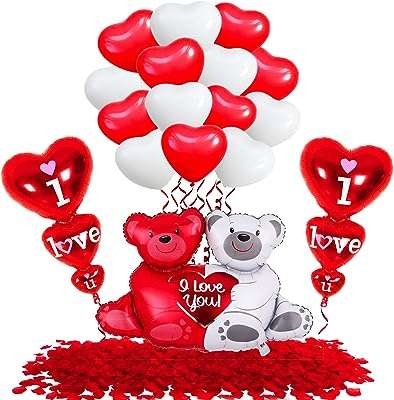 Ballons coeur rouge avec ballons ours en peluche 1000 pièces pétales de rose. Trouver des articles discount en ligne n'a jamais été aussi simple avec DIAYTAR COTE D'IVOIRE . Parcourez notre boutique en ligne pour découvrir une sélection variée de produits, des indispensables de la maison aux gadgets innovants. Avec des prix compétitifs et des réductions attractives, vous pouvez acheter en toute confiance chez nous.