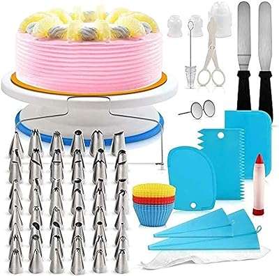Ensemble de décoration de gâteaux lesgos 106 pièces de matériel de pâtisserie avec plateau. DIAYTAR COTE D'IVOIRE, votre destination en ligne pour des produits discount de qualité. Avec notre large choix de produits allant de la maison à la technologie, en passant par la mode et les gadgets, vous êtes assuré de trouver tout ce dont vous avez besoin à des prix défiant toute concurrence.