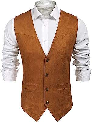 Veste de costume western décontractée en daim pour hommes coupe ajustée. Faites-vous plaisir sans vous ruiner avec DIAYTAR COTE D'IVOIRE, la boutique en ligne qui propose des produits discount pour tous les budgets. Venez découvrir notre sélection de produits pour la maison, l'électroménager, l'informatique et la mode, et profitez de remises exceptionnelles.