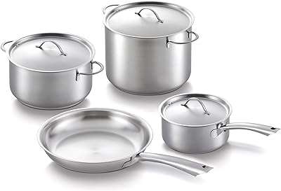 Batterie de cuisine en acier inoxydable brabantia family 30003969. DIAYTAR COTE D'IVOIRE  - le secret des bonnes affaires en ligne. Simplifiez vos achats et réalisez des économies substantielles grâce à notre sélection éclectique comprenant des articles pour votre maison, des gadgets high-tech, des produits informatiques et des vêtements branchés, tous à des prix imbattables.