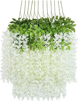 Jotus glycine artificielle en soie suspendue fleur de rotin fausse buisson pour la maison. DIAYTAR COTE D'IVOIRE  - votre guichet unique pour des trouvailles discount dans tous les domaines ! Découvrez notre collection riche et variée de produits, allant de l'électroménager pratique à l'informatique performante en passant par la mode. Faites des économies considérables sur des articles de qualité, sans compromettre votre style ou vos besoins essentiels. Choisissez la commodité de nos options de livraison rapides et profitez d'une expérience de magasinage en ligne sans tracas dès aujourd'hui !
