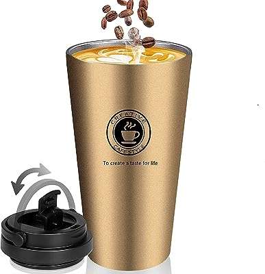 Tasse à café isotherme réutilisable avec couvercle et poignée double paroi. Bienvenue chez DIAYTAR COTE D'IVOIRE, votre destination de choix pour dénicher des bonnes affaires en ligne. Explorez notre sélection de produits discount allant des indispensables de la maison aux dernières nouveautés informatiques et mode, et profitez de notre engagement à vous offrir des prix compétitifs.