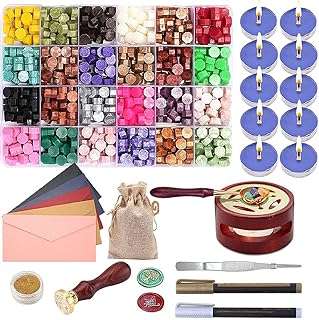 Ensemble de sceaux de cire 24 couleurs 624 pièces de perles de cire avec tampon. Chez DIAYTAR COTE D'IVOIRE, nous croyons que le shopping discount ne devrait pas signifier sacrifier la qualité. Parcourez notre boutique en ligne pour trouver des prix imbattables sur une large sélection de produits, allant de l'électroménager à la mode. Achetez malin avec DIAYTAR COTE D'IVOIRE  !