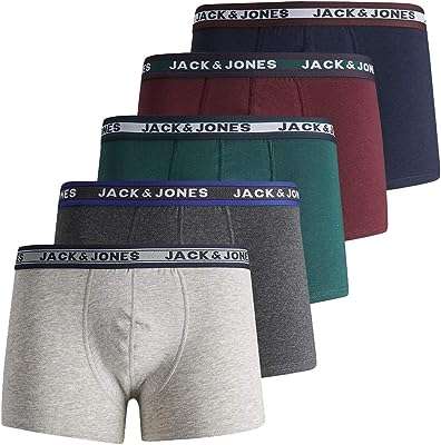 Boxer pour hommes jack & jones (lot de 5). DIAYTAR COTE D'IVOIRE  vous offre un large choix de produits discount, allant des appareils électroménagers dernier cri aux vêtements à la mode en passant par les gadgets les plus innovants. Faites vos achats en ligne en toute simplicité et bénéficiez de prix avantageux pour équiper votre maison avec style, sans vous ruiner.