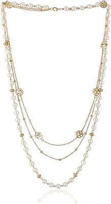 Collier élégant en métal plaqué or floral de la collection moderne de yellow chimes pour femmes. Recherchez-vous des produits de qualité sans vous ruiner ? DIAYTAR COTE D'IVOIRE  est là pour vous ! Notre boutique en ligne propose une large gamme de produits discount, de la maison à l'électroménager en passant par l'informatique, la mode et les gadgets. Faites des économies avec nous !