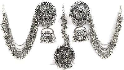 Shining diva fashion ensemble de bijoux traditionnels antiques en argent allemand. DIAYTAR COTE D'IVOIRE  - la boutique en ligne par excellence pour des achats malins. Explorez notre gamme complète de produits discount, allant des indispensables pour la maison à la dernière technologie, sans oublier les dernières tendances mode. Économisez gros en achetant intelligemment avec nous.
