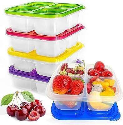 Lot de 5 boîtes à lunch bento premify | boîtes collation réutilisables avec 4. Ne payez pas le prix fort lorsque vous pouvez obtenir des produits discount de qualité chez DIAYTAR COTE D'IVOIRE  ! Notre boutique en ligne généraliste regorge d'offres incroyables pour la maison, l'électroménager, l'informatique et la mode. Faites des économies dès maintenant et découvrez notre sélection à prix réduits.