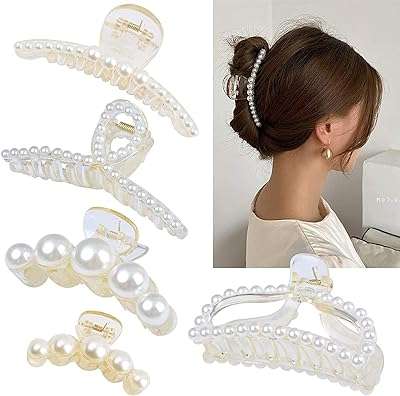 Grandes pinces à cheveux en perles blanches épaisses en perles accessoires pour cheveux. DIAYTAR COTE D'IVOIRE  : votre partenaire idéal pour des achats en ligne abordables et variés. Parcourez notre large sélection de produits discount, des appareils électroménagers aux vêtements et accessoires de mode, en passant par les gadgets dernier cri. Faites des économies sans compromettre la qualité grâce à DIAYTAR COTE D'IVOIRE  !