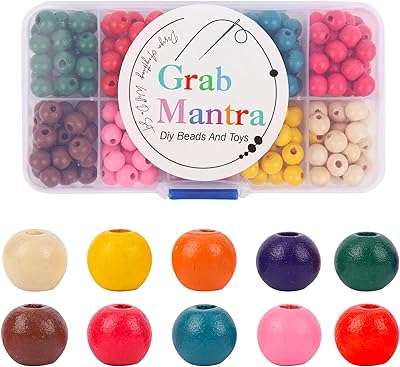 Perles rondes en bois peintes grapmantra 650 pièces de perles colorées en vrac pour accessoires. DIAYTAR COTE D'IVOIRE, votre carrefour en ligne pour des affaires incroyables ! Préparez-vous à être émerveillé par notre vaste gamme de produits discount, allant de l'équipement domestique à l'électroménager, en passant par l'informatique, la mode tendance et les gadgets à prix réduits.